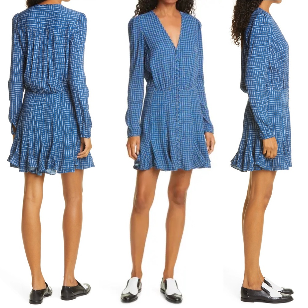 BNWT Veronica Beard // Riggins Dress Prussian Blue